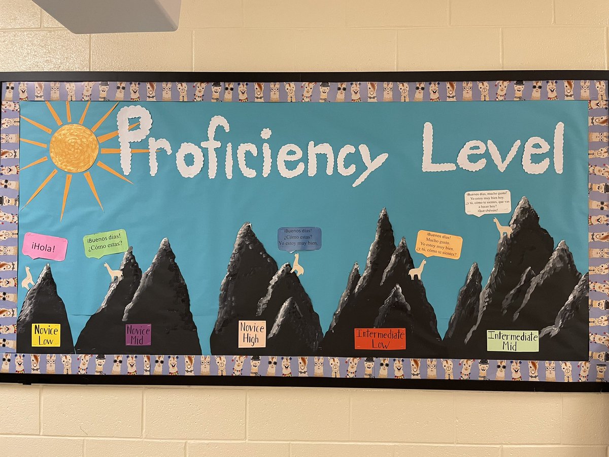 Profe_Inchauste's tweet photo. Today was all about proficiency. Understanding proficiency and determining our proficient levels in Spanish. We start at Novice low and build our way up! @AMMSLions https://t.co/DtLDsP1o6m