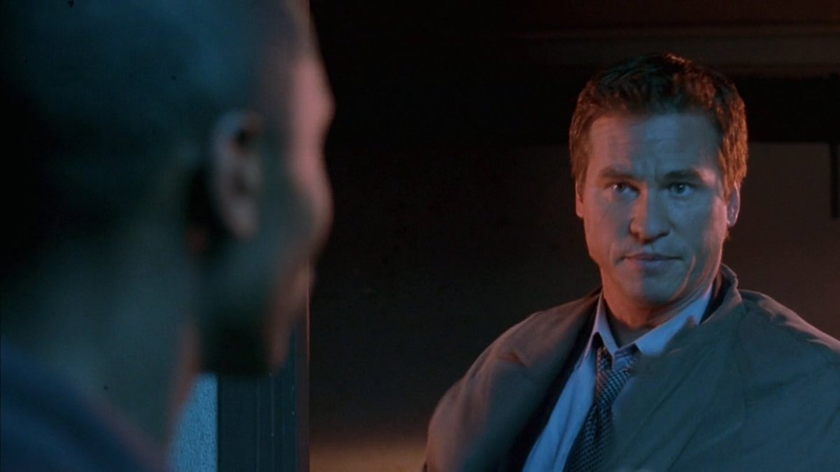 's tweet image. “In the city, always a reflection. In the woods, always a sound.”

“What about the desert?”

“You don’t want to go in the desert.”

#Mamet 
#Kilmer