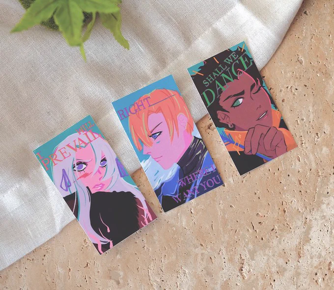  hi! my print and sticker shop is open! trying to get rid of some extra otakon stock, so check it out for genshin, fire emblem, final fantasy, elden ring, etc merch  link below  