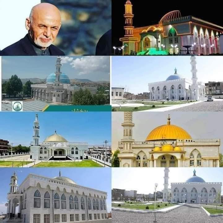 Bahreer1's tweet photo. د افغانستان ولسمشر محمد اشرف غني په واکمنۍ کې ۱۶ ستر او تاریخي جوماتونه په افغانستان کې جوړ شوي.

له داغو ۱۶ سترو جوماتو سربیره یې په سل ګونه نور جوماتونه هم جوړ کړي دي.

چې د افغانستان په معاصر تاریخ کې د هیڅ ولسمشر په وخت کې دومره جوماتونه ندې جوړ شوي، خو بیا هم د کفـ.ـر ټاپه.. https://t.co/eLbmIbpi72