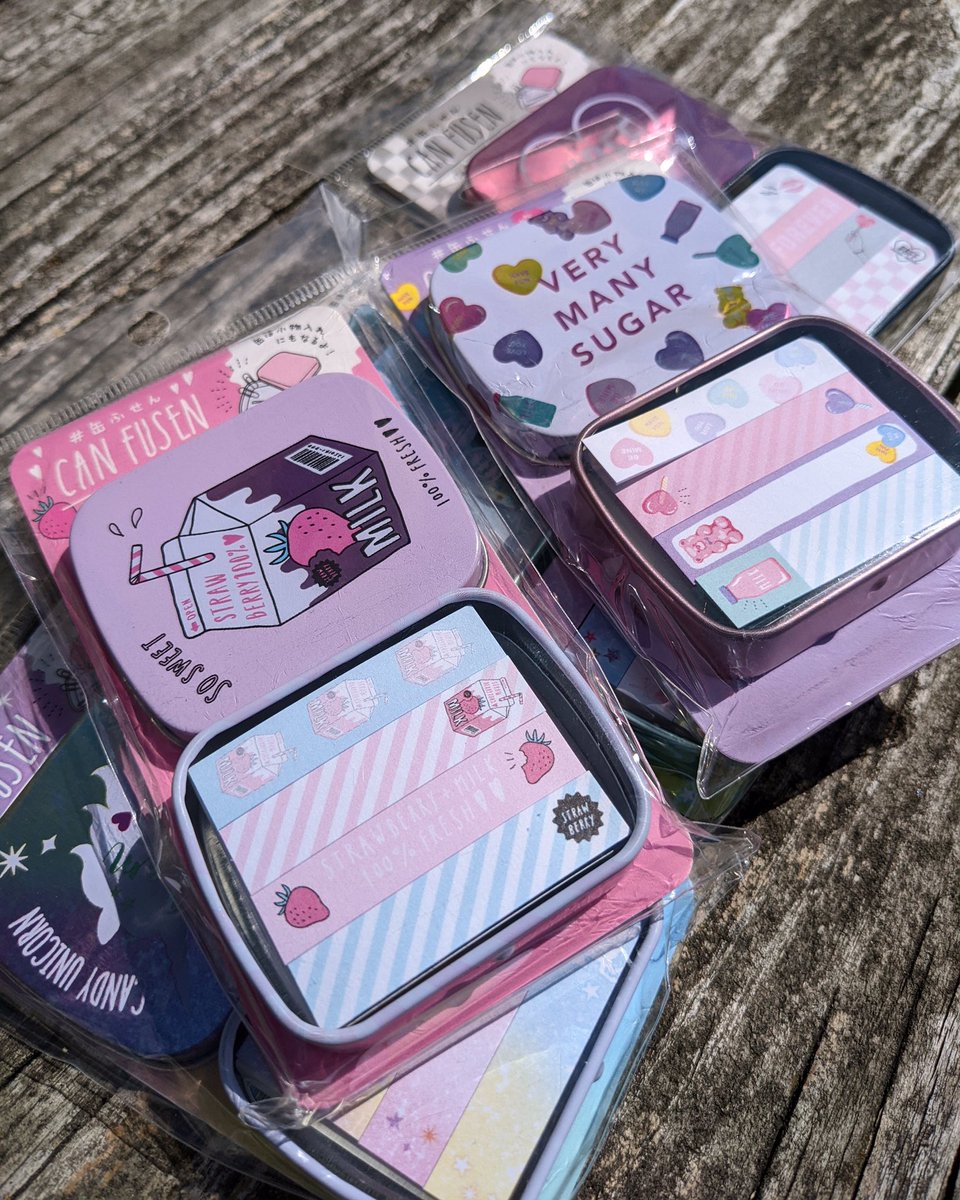 GachaWorld_Info's tweet photo. Q-liA Tin Can Sticky Notes! These will make an absolutely cute addition to your #stationery collection 😍 More designs available on our app under the “Stationery” section 😊 #bujo #japanesestationery https://t.co/zyIqd9cBEK