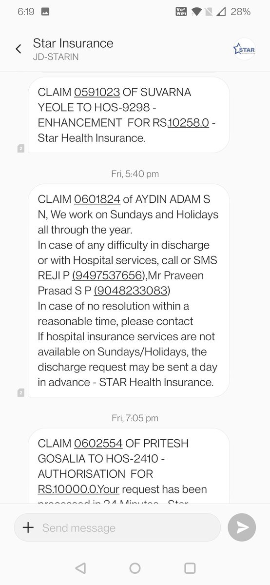 rishiraj7's tweet photo. @StarHealthIns @StarHealthIns contact no is shared , not sure how long will you take to call and fix this https://t.co/d3J1Lrt61u