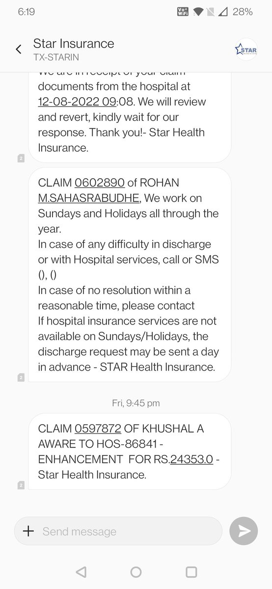 rishiraj7's tweet photo. @StarHealthIns @StarHealthIns contact no is shared , not sure how long will you take to call and fix this https://t.co/d3J1Lrt61u
