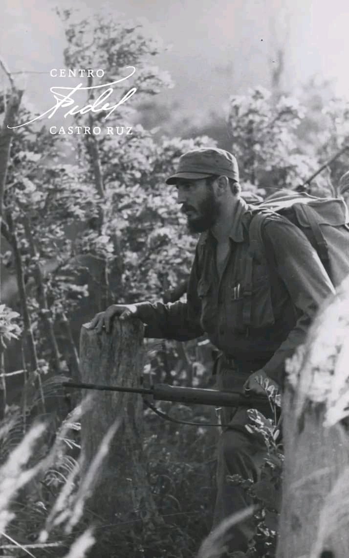 #Fidel:"A mí me gustaba mucho escalar montañas, cruzar ríos, explorar la naturaleza, recorrer los campos, organizar el campamento donde nos cogiera la noche, comer lo que se podía y pasarme varios días en el bosque". #FidelVive #96Aniversario #NuestroFidel