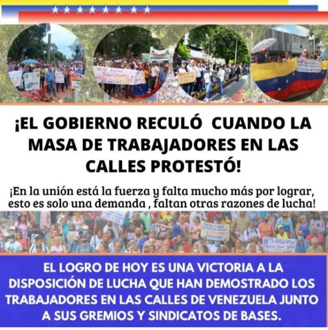 sinvemacumana's tweet photo. Seguimos en la lucha ,no solo es el bono vacacional y recreacional. La voz del magisterio es la voz del pueblo!! El magisterio unido jamás será vencido!!,💪🇻🇪 . https://t.co/IAmFwALOKF