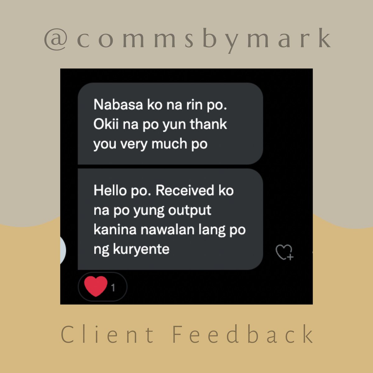 commsbymark's tweet photo. feedback from a returning regular client
👨💻task: answered 3 simple questions (light comm)
thank you for the trust! #MarkCommsFeedback https://t.co/kSNSEEYBIB