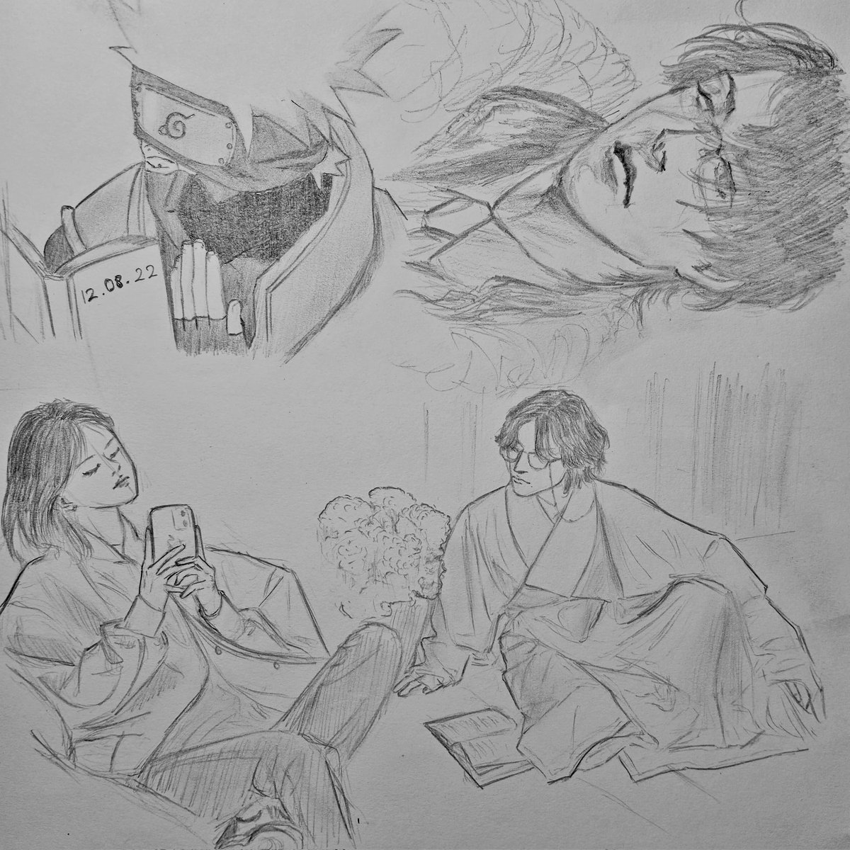 Bunnyblue_Dhani's tweet photo. Today sketches, reference from Pinterest.
#drawing #sketch #illustration #practice #practicedrawing #pencilart #pencildrawing #pencilsketch #artwork #kakashi #kakashihatake #sackclothandashes #demianashes #justinaxie #pinterest https://t.co/x6itomDLa5
