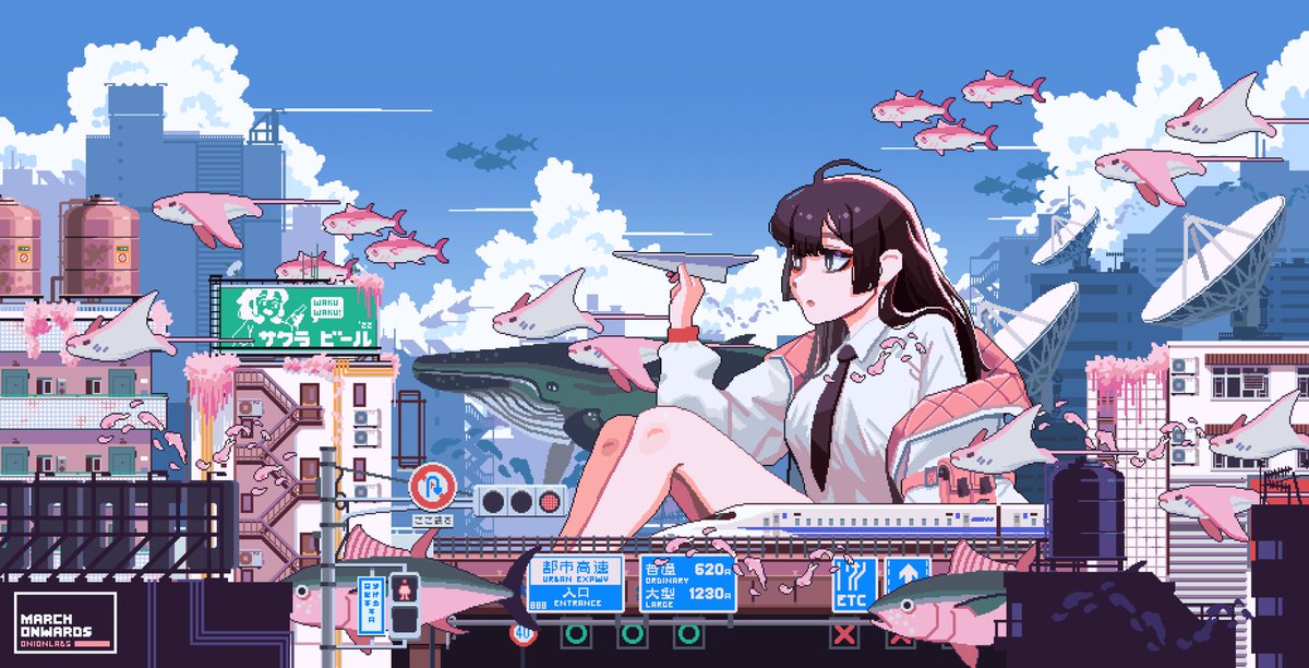 instant_yuzu's tweet photo. 'March Onwards' is now listed on @foundation with a 0.2ETH reserve! 🌸⛅

https://t.co/D0FrT2QYzF https://t.co/anJ6bCwbEh