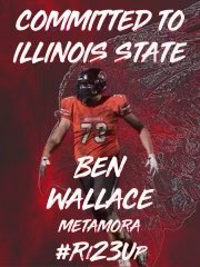 Once a Redbird, always a Redbird! After lots of thought &amp; prayer, I have verbally committed to Illinois State University to further my academic &amp; football career. Thanks to everyone who has supported me through this process <a href="/RedbirdFB/">Illinois State Football</a> <a href="/Coach_Spack/">Brock Spack</a> <a href="/Coach_Etheridge/">Harold Etheridge</a> <a href="/MTHSFootball/">Metamora Football</a>
