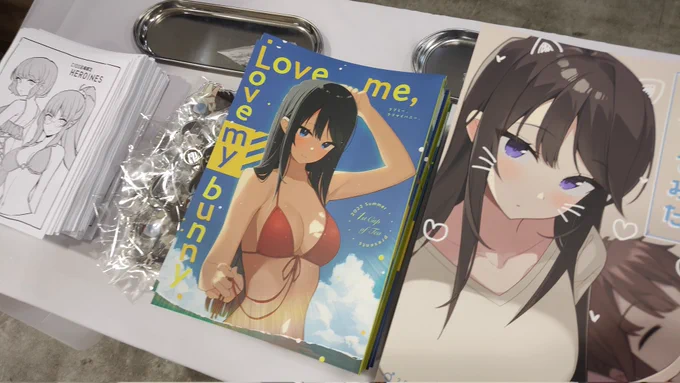 設営完了しましたー!!!!!よろしくお願いします!!麻衣さんがたくさん#C100 
