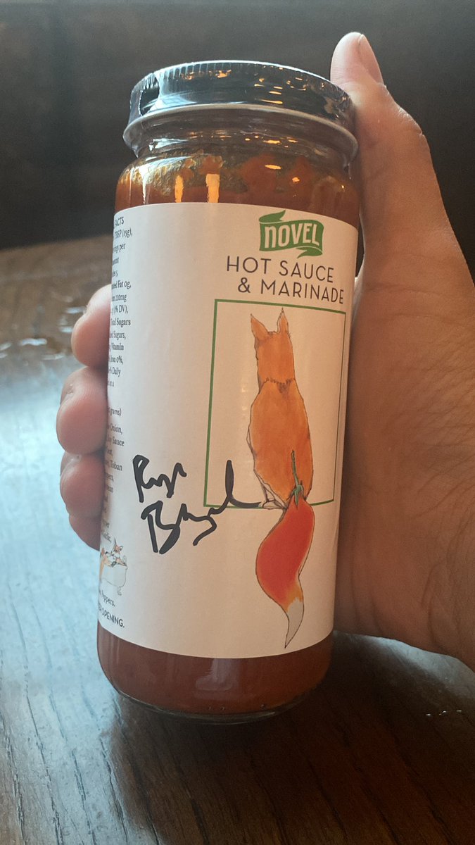 <a href="/novelkc/">novel restaurant</a> has some fire sauce on sale. Been waiting for this…