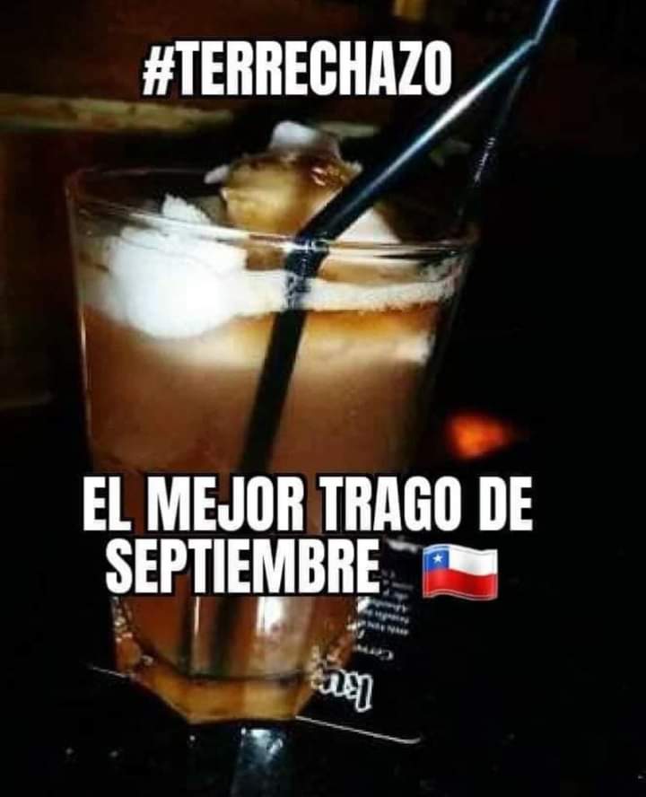HadaChalada16's tweet photo. #TERECHAZO. EL NUEVO TRAGO. SOLO APTO PARA PATRIOTAS. https://t.co/NNCOJq5Pdv