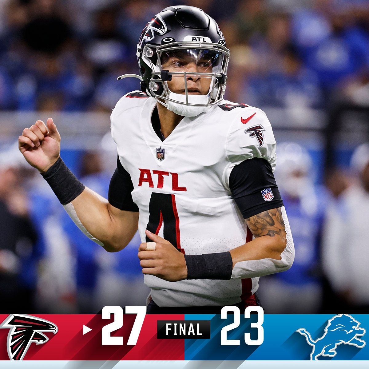 FINAL: Desmond Ridder's late TD pass carries the <a href="/AtlantaFalcons/">Atlanta Falcons</a> to victory.