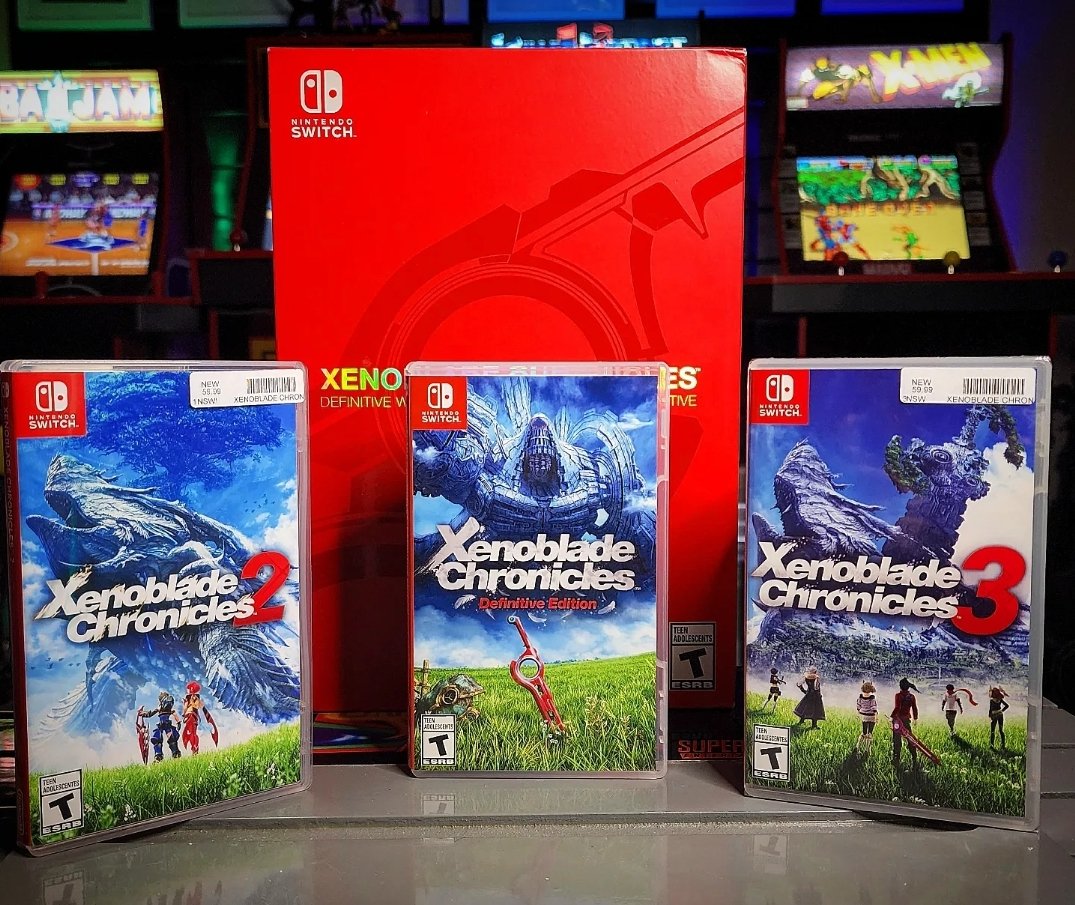 Giveaway time!! The Xenoblade Trilogy including the collectors edition of XC1:DE. To enter:
💥follow
💥Like
💥retweet

Extra chances to enter:
❤️follow on spotify and post screenshot
open.spotify.com/playlist/55P57…
❤️follow on YouTube and screenshot
 youtu.be/NwYbwGsTU4k