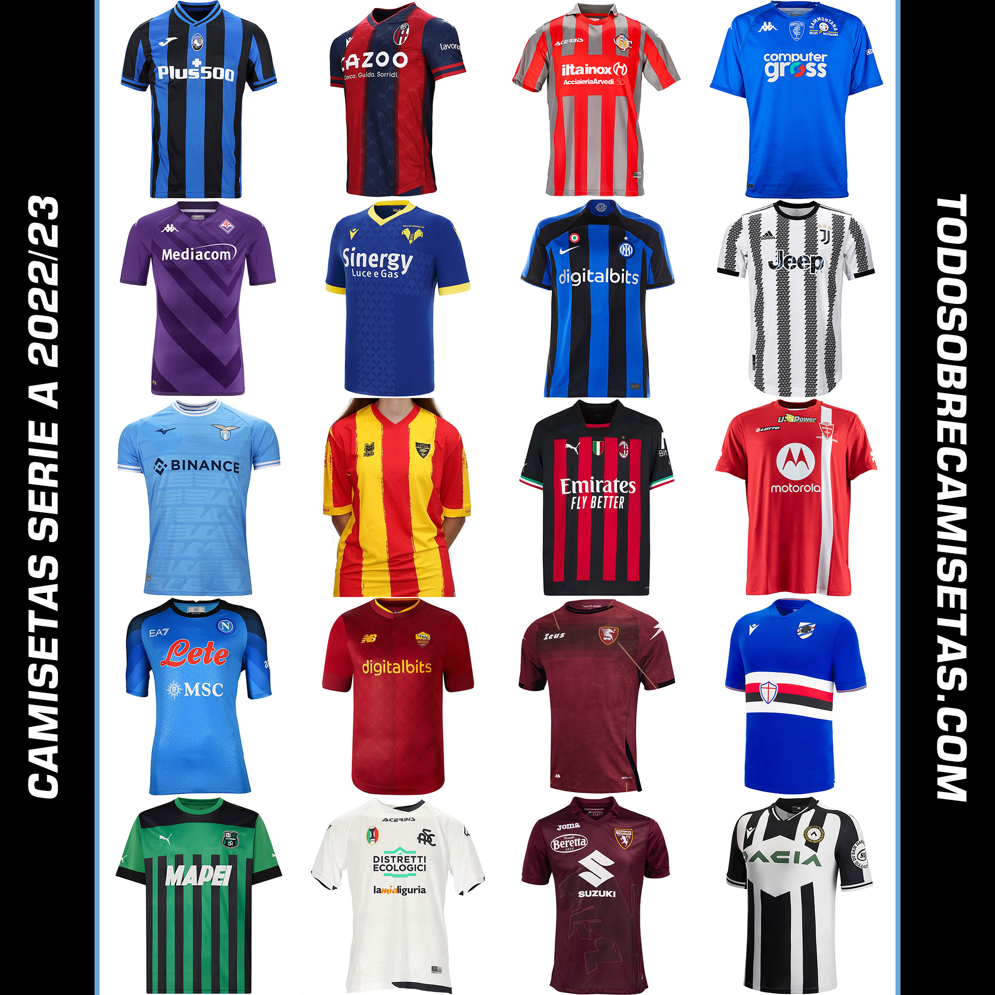 Todo Sobre Camisetas on Twitter: "👕🇮🇹 Pasamos a Italia para ver las camisetas los clubes de la Serie A 2022/23 📲 https://t.co/GFQCmInwRA https://t.co/byHNTFVIl1" /