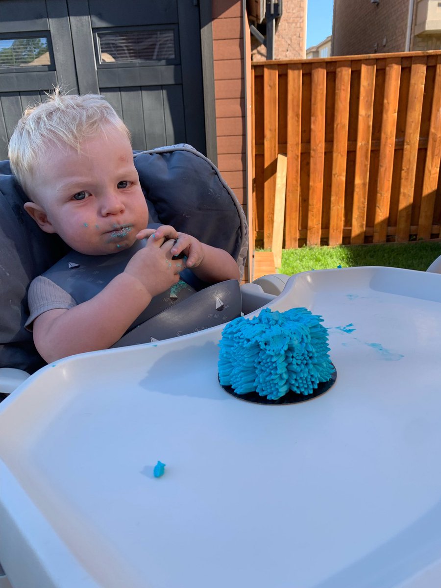 brmullig's tweet photo. Pre-Birthday day cake! #almostone Off to the @BlueJays game tomorrow before heading back to Alberta https://t.co/eLe2k4onX0
