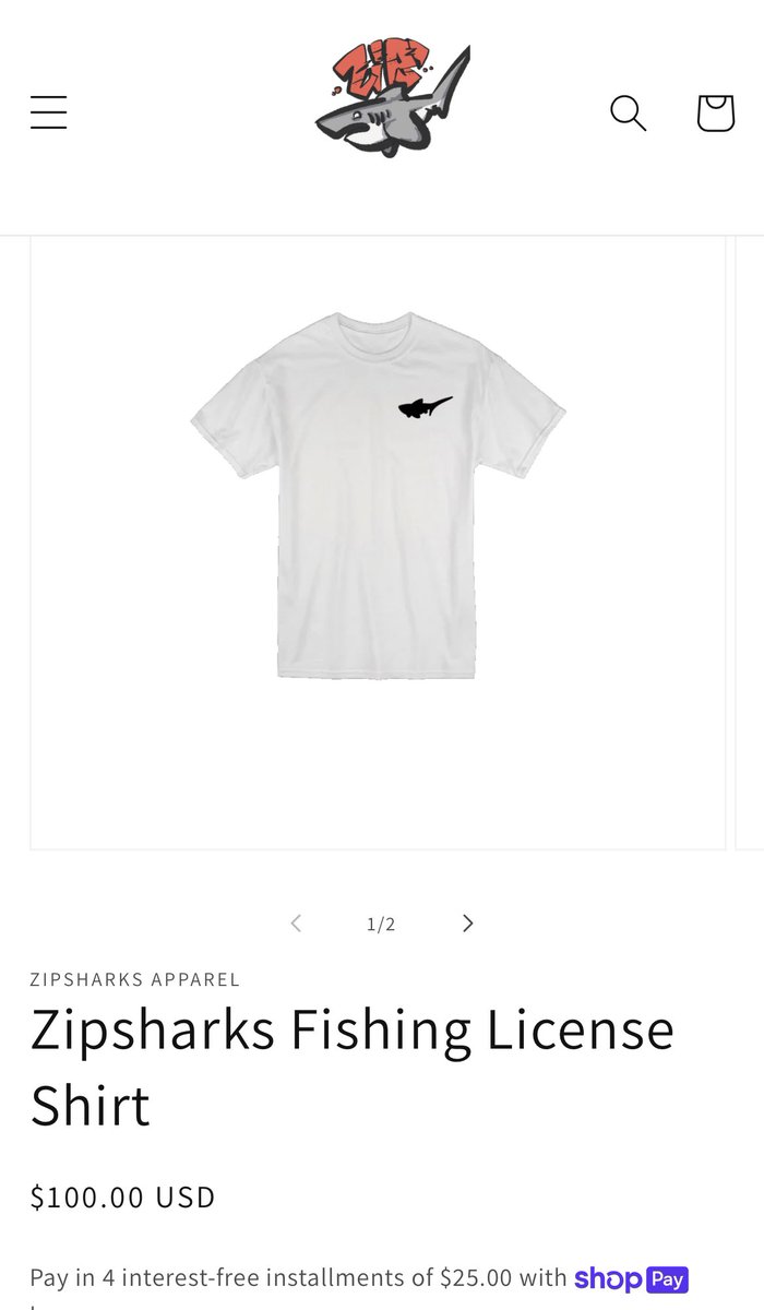 KevinRZuber's tweet photo. Got my fishing license and t-shirt! #LFG @zipsharks #SharkWeekEveryWeek https://t.co/L9j7YIF277