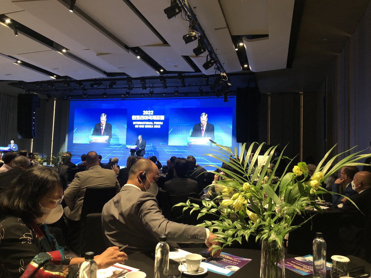 raru's tweet photo. International Forum on #OneKorea 2022. Free &amp; Unified Korea: A Catalyst for Regional &amp; #GlobalPeace &amp; #Development https://t.co/JmRutRF1pa