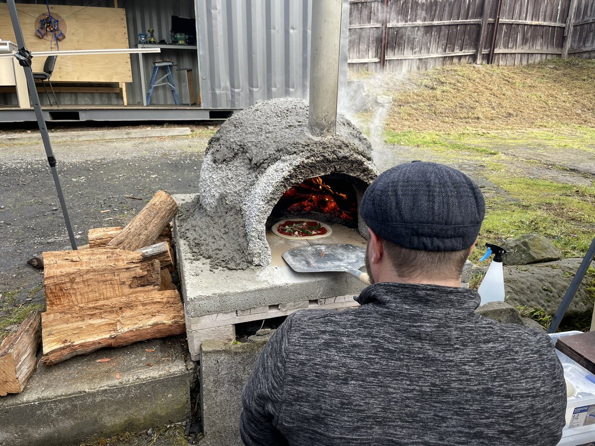 The pizza making has begun!