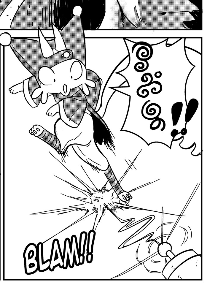 ProjectHelios3's tweet image. It's just standing there... MENACINGLY! Anyways, enjoy the ADORABLE creature @CirnoRespecter designed! It warmed my heart to see it.
 #projecthelios  #mangastyle #DiscoverComics #mangastyle Enjoy our #Indiecomic/#webcomic? See more #scifi #comics and #illustrations on our profile