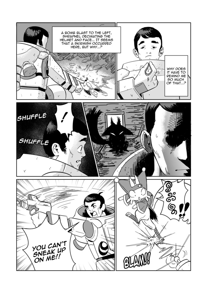 ProjectHelios3's tweet image. It's just standing there... MENACINGLY! Anyways, enjoy the ADORABLE creature @CirnoRespecter designed! It warmed my heart to see it.
 #projecthelios  #mangastyle #DiscoverComics #mangastyle Enjoy our #Indiecomic/#webcomic? See more #scifi #comics and #illustrations on our profile