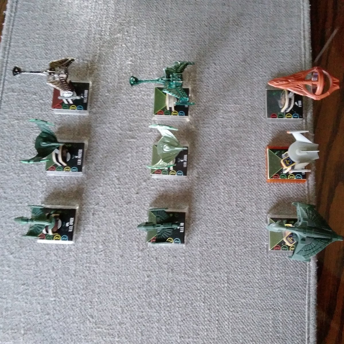 Bran_Ridire's tweet photo. "[when] the World trembled at the sound of our rockets.  Now, they will tremble again - at the sound of our silence."
Don't mind me, just showing off my #romulan fleet for @wizkidsgames' #startrek #attackwing with a quote only @JoshuaWallrus and @Scribe_Light will appreciate. https://t.co/G7sjeuk2ZB
