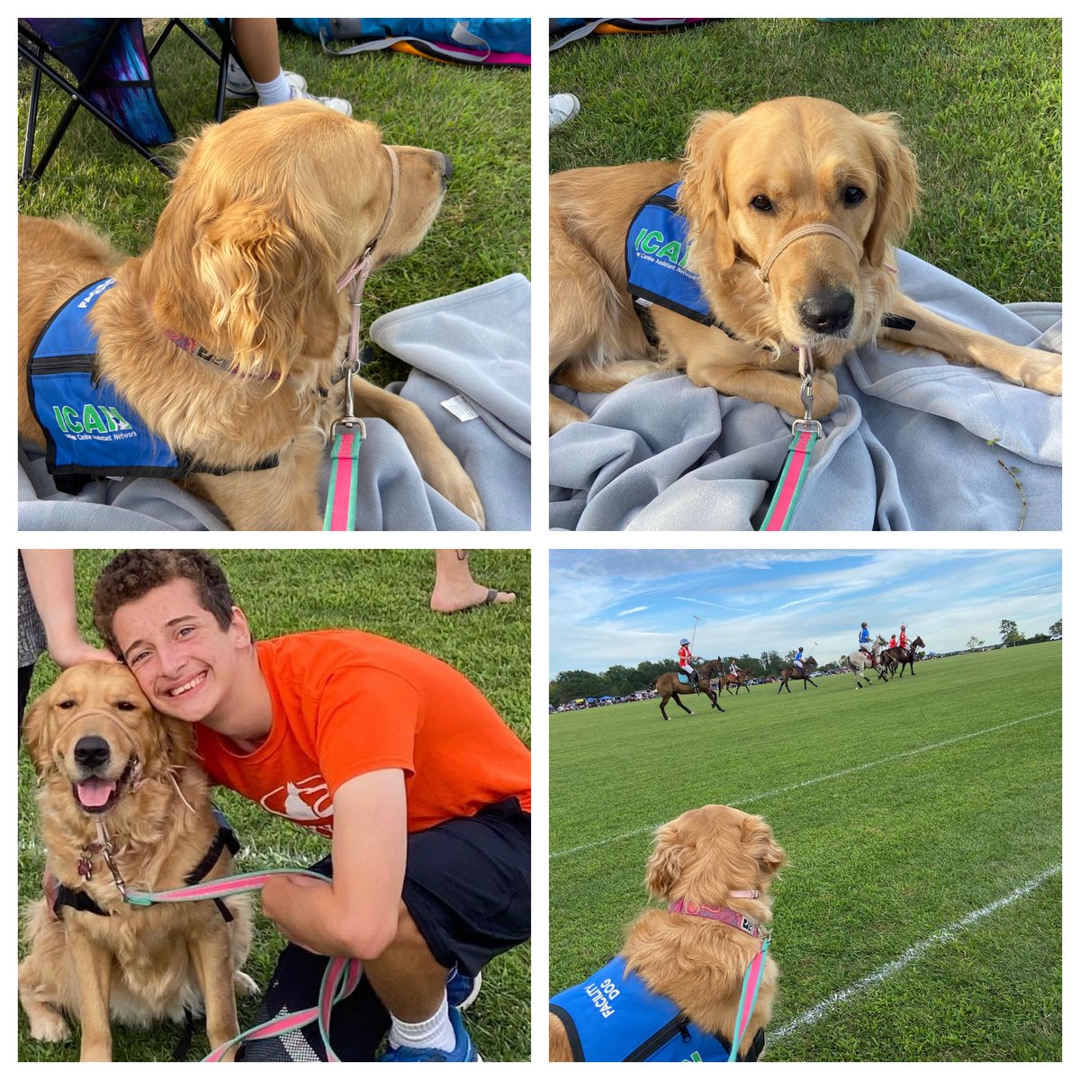 Got to support @ICANdogs tonight at a polo match! First time for everything! Super fun to watch, see lots of ICAN trainers, and enjoy the gorgeous weather.