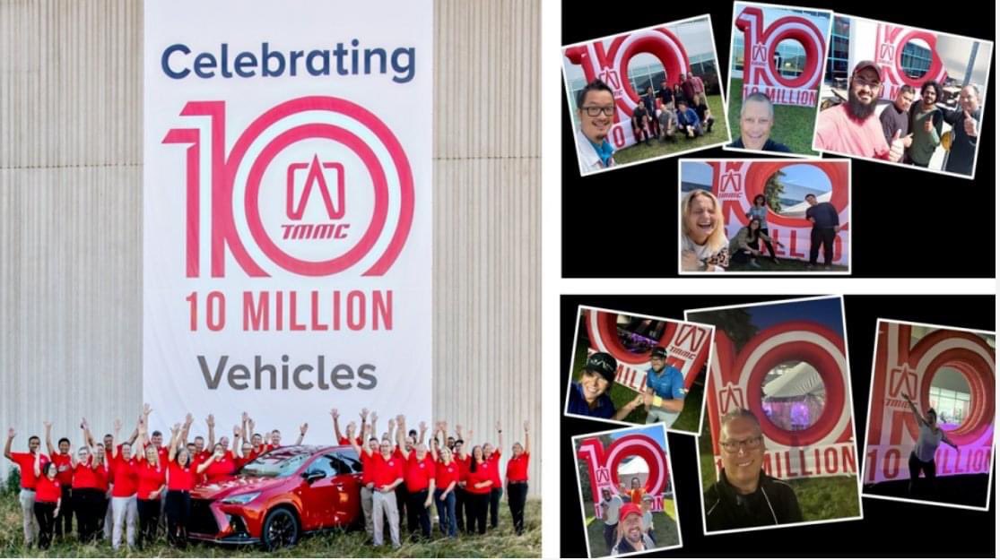 seanjasmins's tweet image. Today our ten millionth TMMC built vehicle rolled off the production line! This remarkable achievement is a result of the dedication, focus, ingenuity, and hard work of our world-class Team Members. I own a RAV4 that was built by TMMC... so I’m one in ten million! #TMMCTenMillion