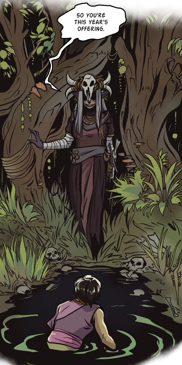 varethane's tweet photo. The Offering is a vertical scroll horror-fantasy short story about human sacrifice, determination, and revenge. 

Read it online here: https://t.co/itOcW4XMAG
It's not in print (yet), but my previous comics are available through my ko-fi: https://t.co/hMEh2UT0y1
#SPDBFREVIEW https://t.co/K4DomTY9Cj