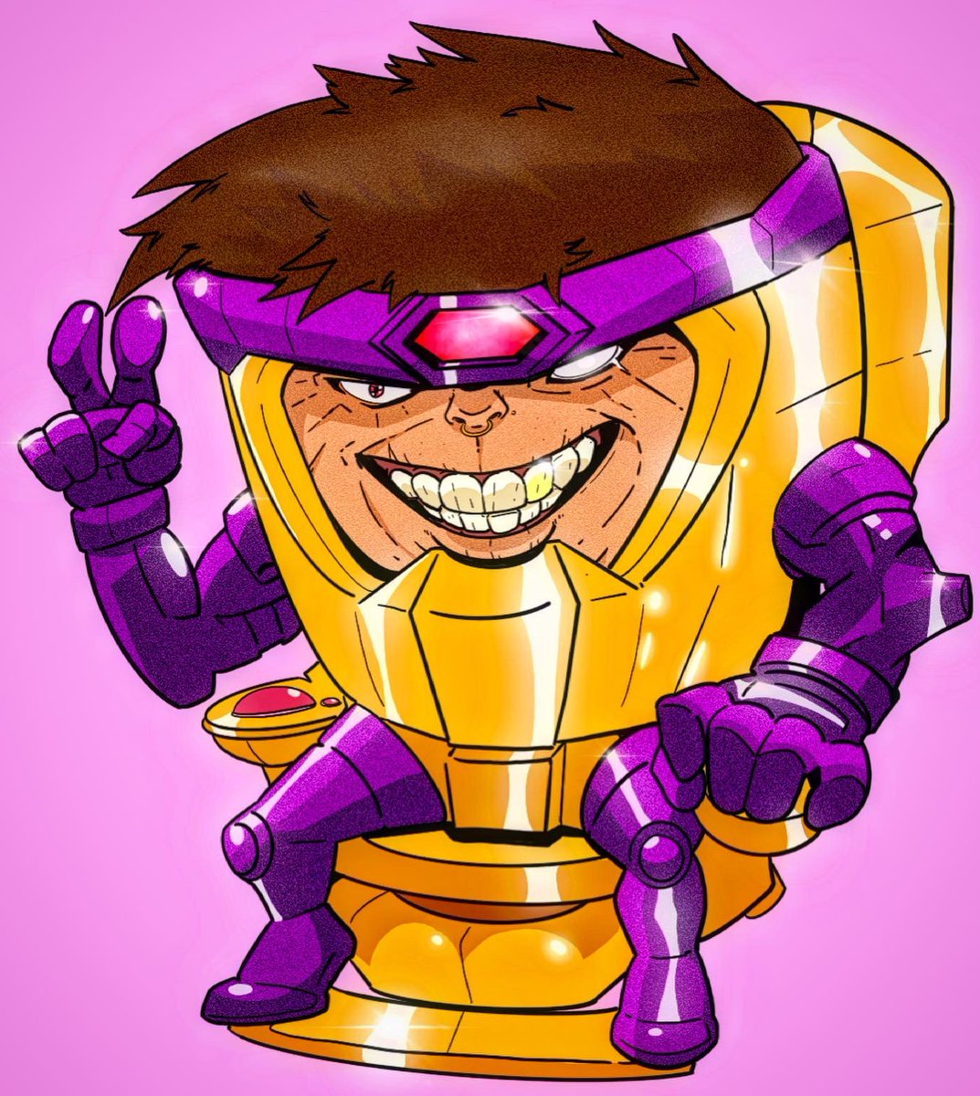 ZEEG_7's tweet image. #modock the Psychotic, big headed Brute! @Marvel #Marvel #fanart #ComicArt #anime