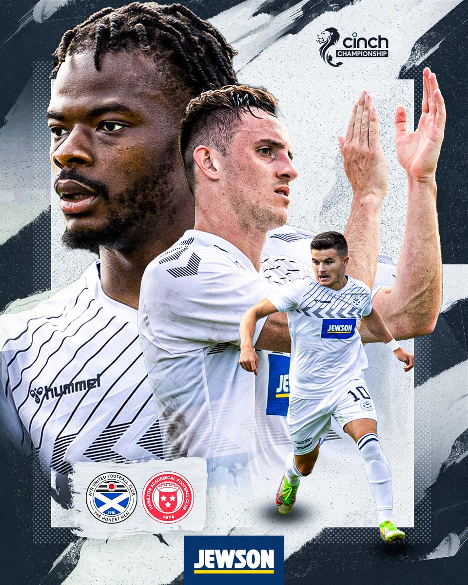 ⚡ 𝗠𝗔𝗧𝗖𝗛𝗗𝗔𝗬! ⚡

🆚 <a href="/acciesfc/">Hamilton Accies FC news stats info</a> 
🏆 Cinch Championship
📍 Somerset Park
⌚ 15:00 (BST)
🎟 ayrunitedfc.co.uk/match-tickets
💻 ayrunitedfc.co.uk/live-streaming (excludes UK)

#WeAreUnited