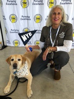 Cash had a blast at the TSC staff meeting at the fairgrounds! He even posed with his fan club! 🐾 <a href="/Doug_Allison13/">Doug Allison</a> <a href="/14cfraley/">Christy Fraley</a> <a href="/TSCSuper/">Tippecanoe School Corporation</a>