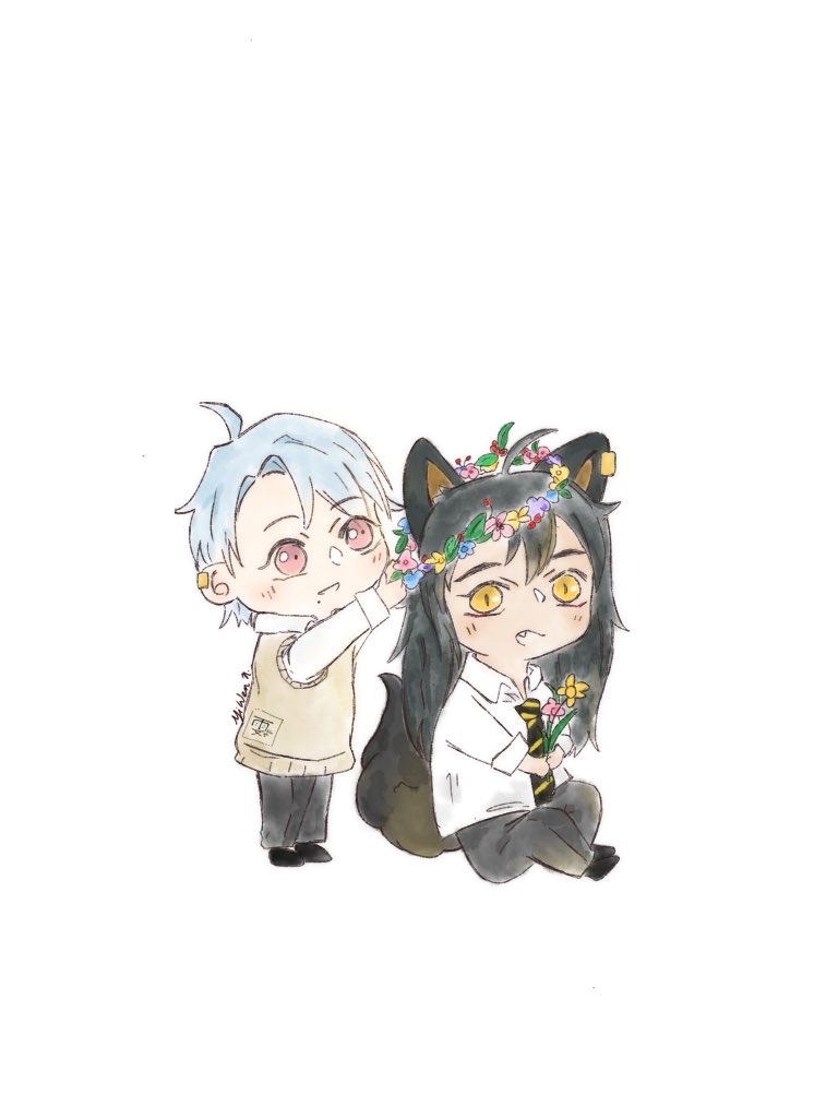 Wenni4788's tweet photo. Such a touching story! (Ongoing) My heart goes btw fluff and tears throughout the story. 🤧

#奥格斯的法则 #ShiYiBall #OgussLaw #monstrousheart #manhwa #fanart #shounenai #BL https://t.co/Qy6wP6d1jg