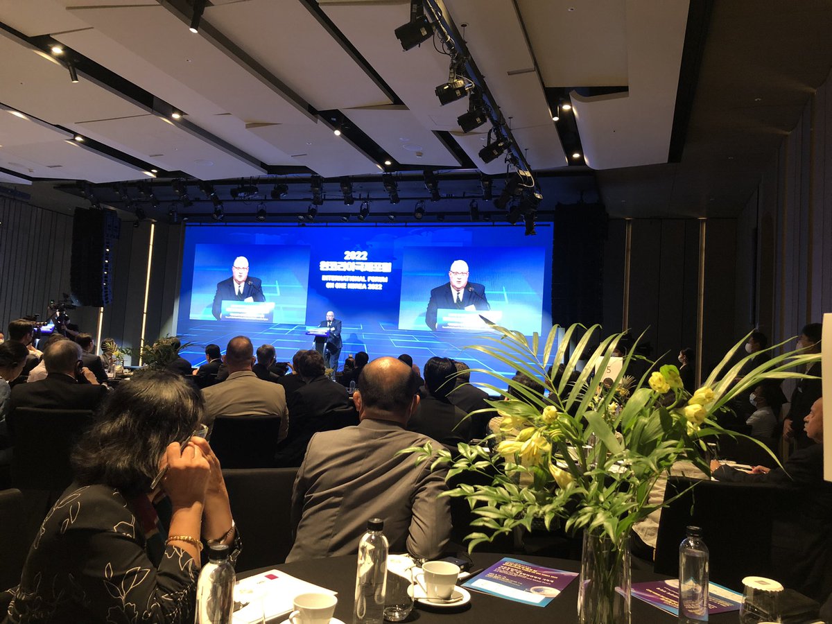 raru's tweet photo. #Freedom &amp; #Unification are necessary for #Peace. Col.(Rtd) David Maxwell, Senior Fellow, Global Peace Foundation #OneKorea Forum 2022 https://t.co/rgwfFo9QJ8