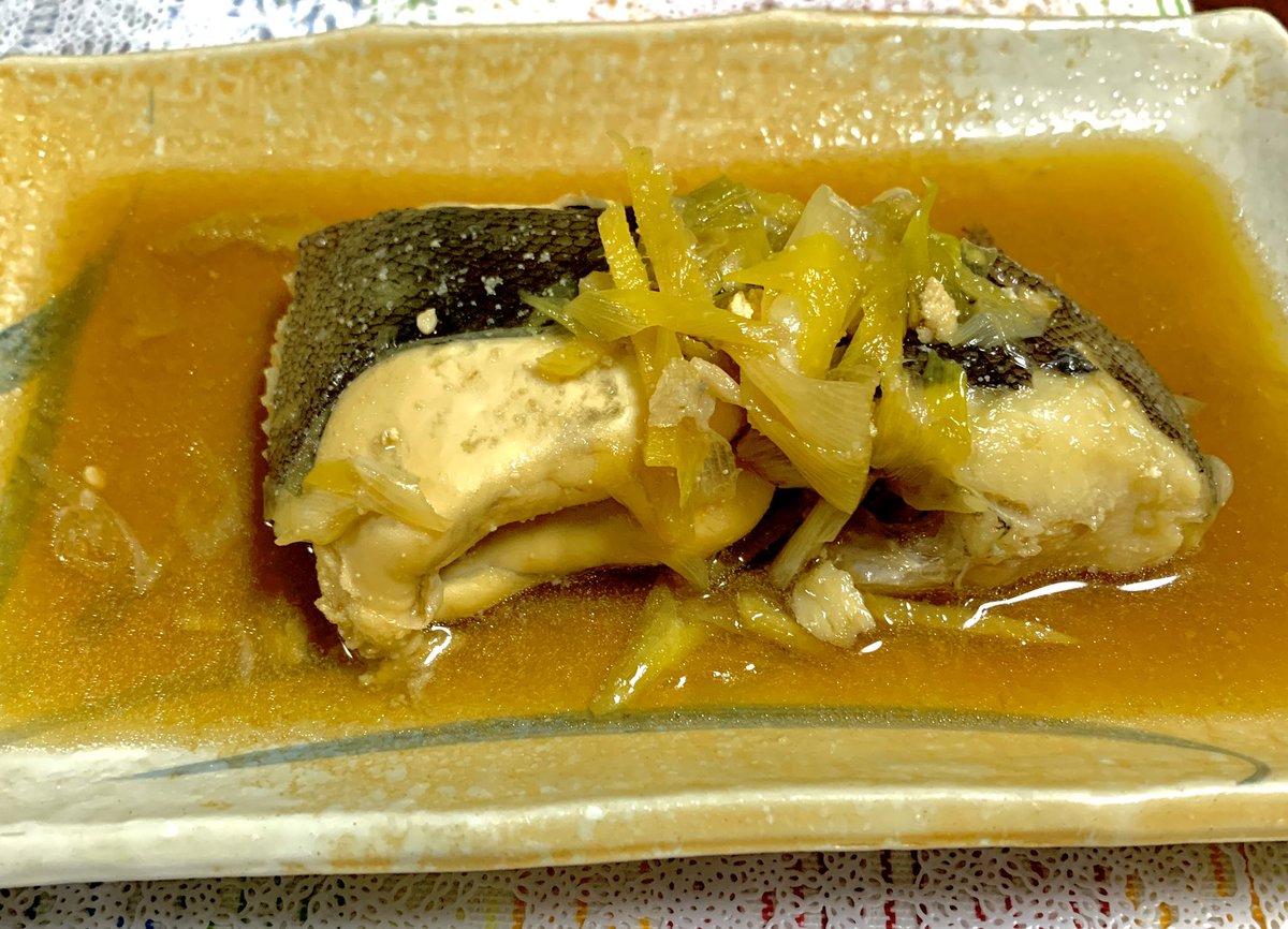 煮付け！
片面全部が卵！
煮付けは醤油と出汁気をつけてたらグルテンフリー に。

#料理記録 #glutenfree