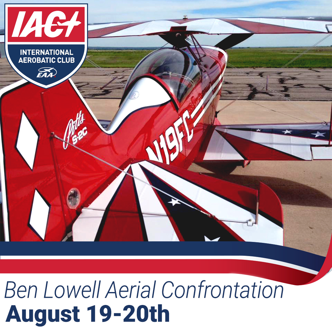 IACHQ's tweet photo. Power and Glider aerobatics! It’s the Ben Lowell Aerial Confrontation, August 19-20. Pre-register as a volunteer or pilot https://t.co/jc9ncZfEkY
#IAC_Getyourstart #IAC_chaptercontest #aerobatics #aerobaticflight #avgeek #IAC12 #Glideraerobatics https://t.co/rMGdUSfHCS