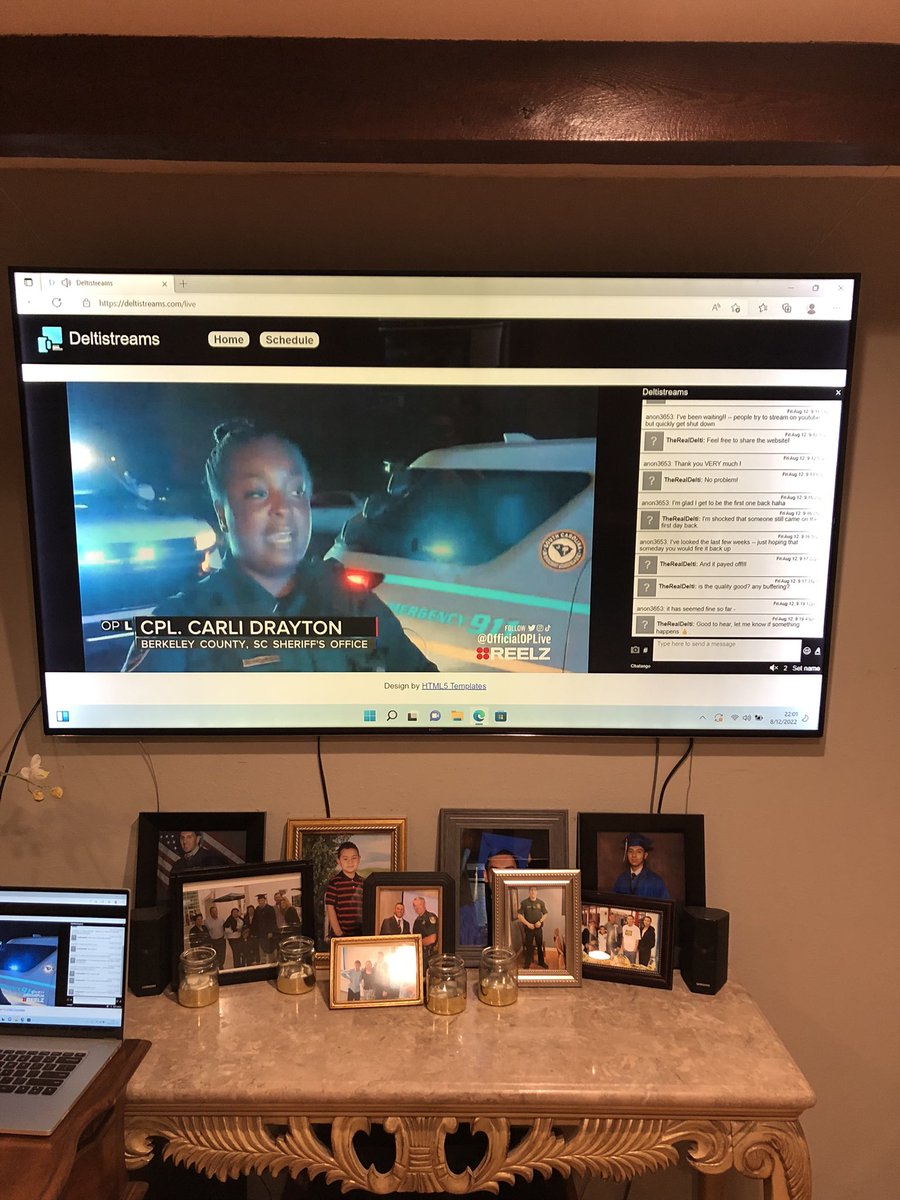 StevenLoveWorld's tweet photo. Finally you’re back and we’ve been worried about you for a while since LIVE PD got cancel, but thankfully we have you with the website streaming On Patrol LIVE on my computer which was connected to the big TV cause I don’t have Reelz channel on my regular tv cable. @Deltistreams https://t.co/FrPTPmEw56