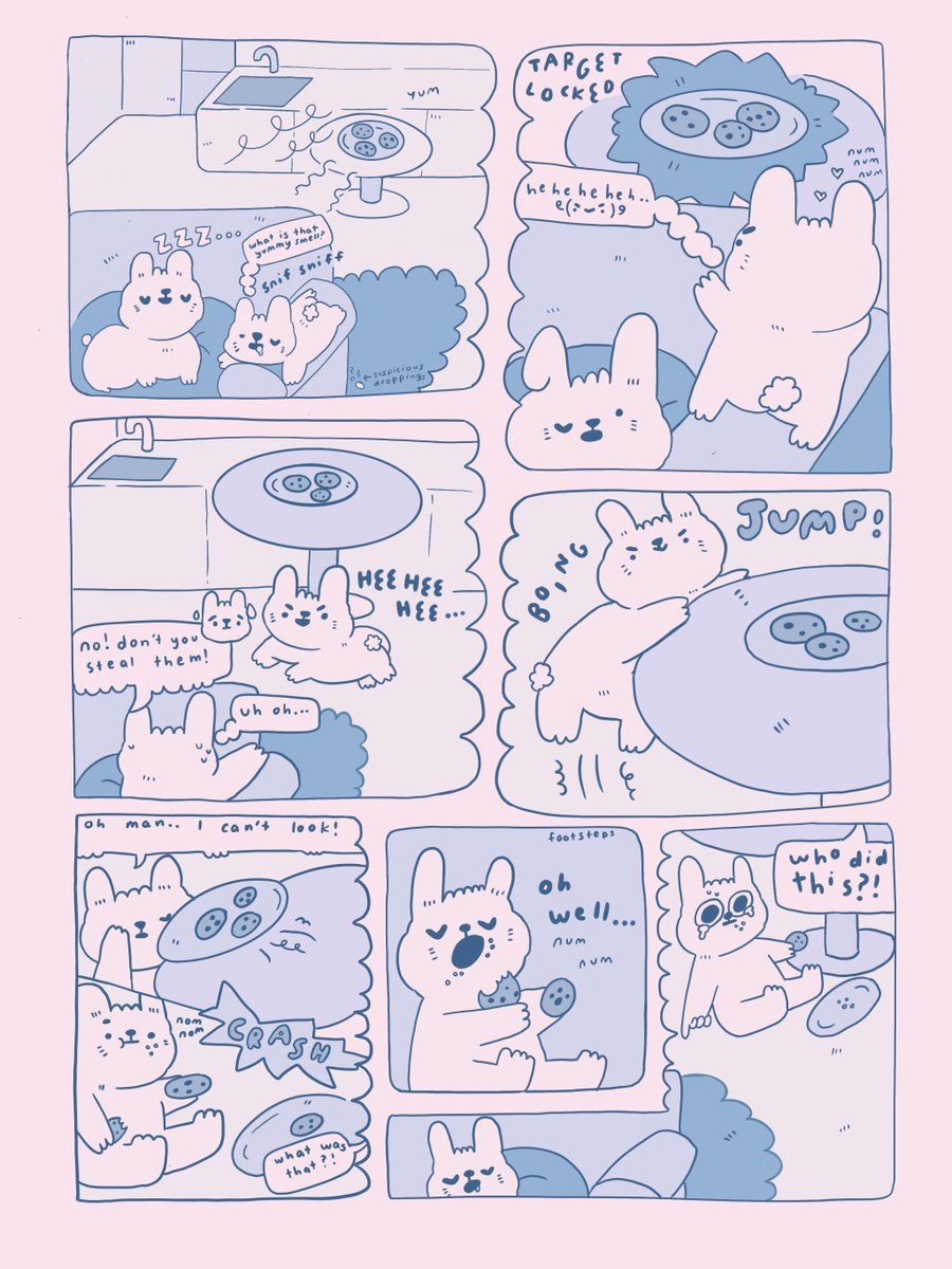 comicsyey's tweet image. cookie thief! 🍪#comic #procreate #art