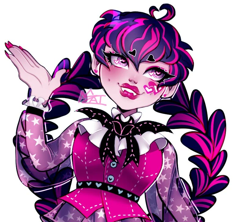 joining the band wagon have my cluttered redesign of draculara bc i dislike her new one 
#monsterhigh #draculara #redesign