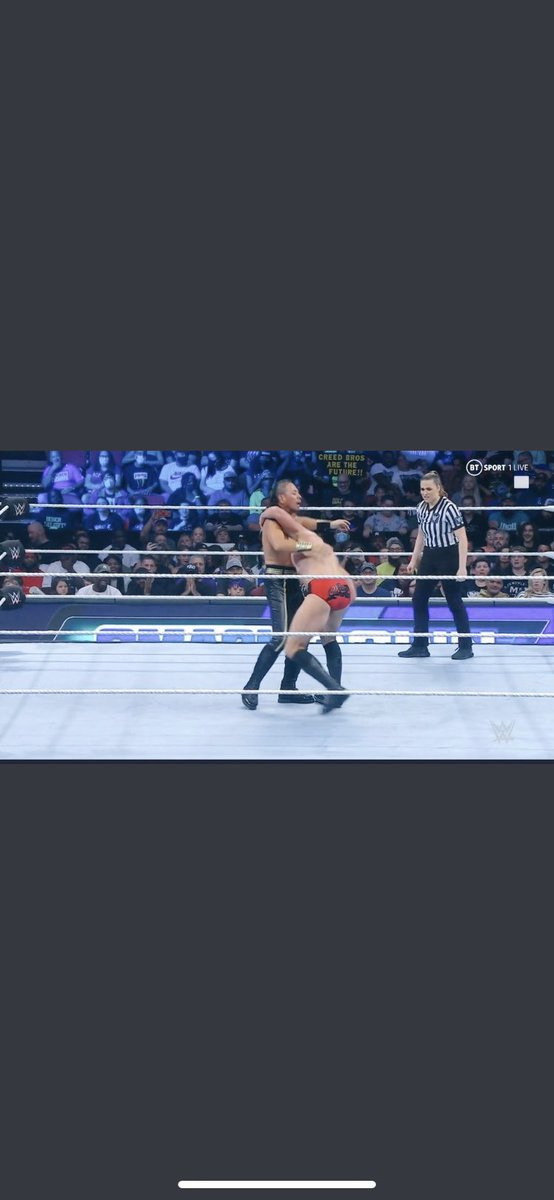 JuliusCreedWWE's tweet photo. We hear you Smackdown. Soon. 

“Creed Bros are the Future!!” https://t.co/EKT3FeQG55