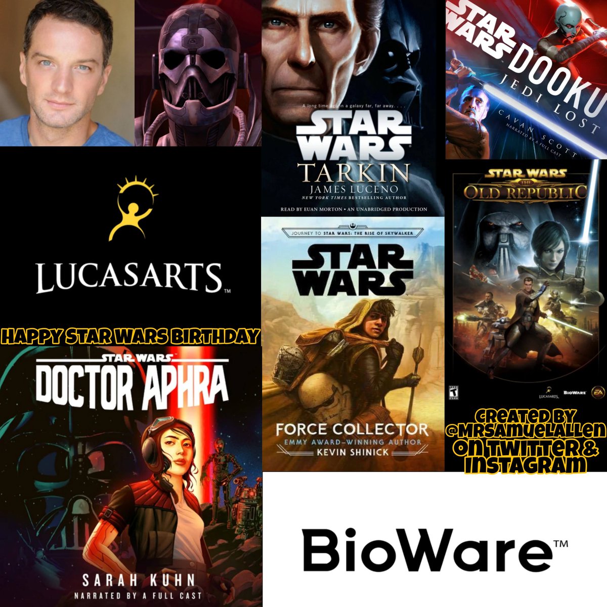 MrSamuelAllen's tweet photo. Happy 45th Birthday to #EuanMorton, he voiced Sith Inquisitor Kallig in #StarWars #TheOldRepublic, & audiobooks #Tarkin, #DookuJediLost, #ForceCollector & #DoctorAphraAnAudiobookOriginal. May he have a good one. https://t.co/uKd3fYuVbr