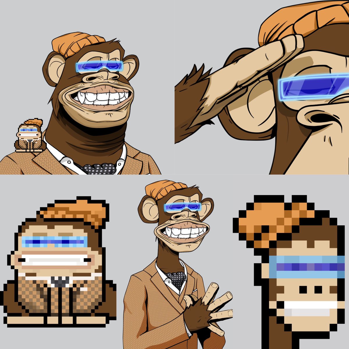 MBxxvv's tweet image. Appreciation to the #BoredToDeath Collection by @paperdstudio 

🫡 #FullSetFriday