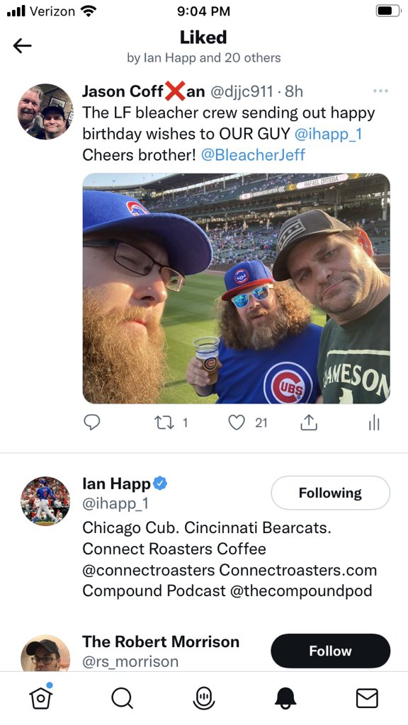 djjc911's tweet photo. Life is good. #Happ-y #RightFieldSucks https://t.co/nwP7SynbqH