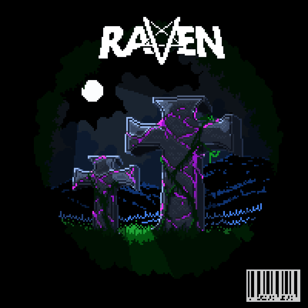 Raven Graveyard Vinyl Cover☠️
Portfolio behance.net/xRaven
#pixelart #vinylcover