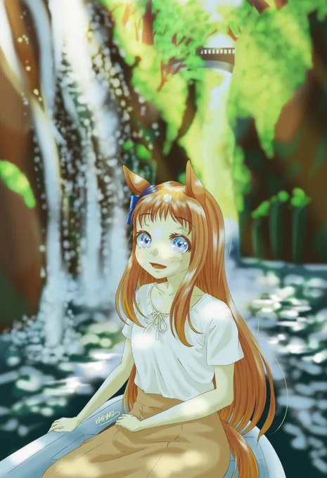 #自分の好きなキャラ一人の画像を四枚貼るグラスワンダー……スキ…… 