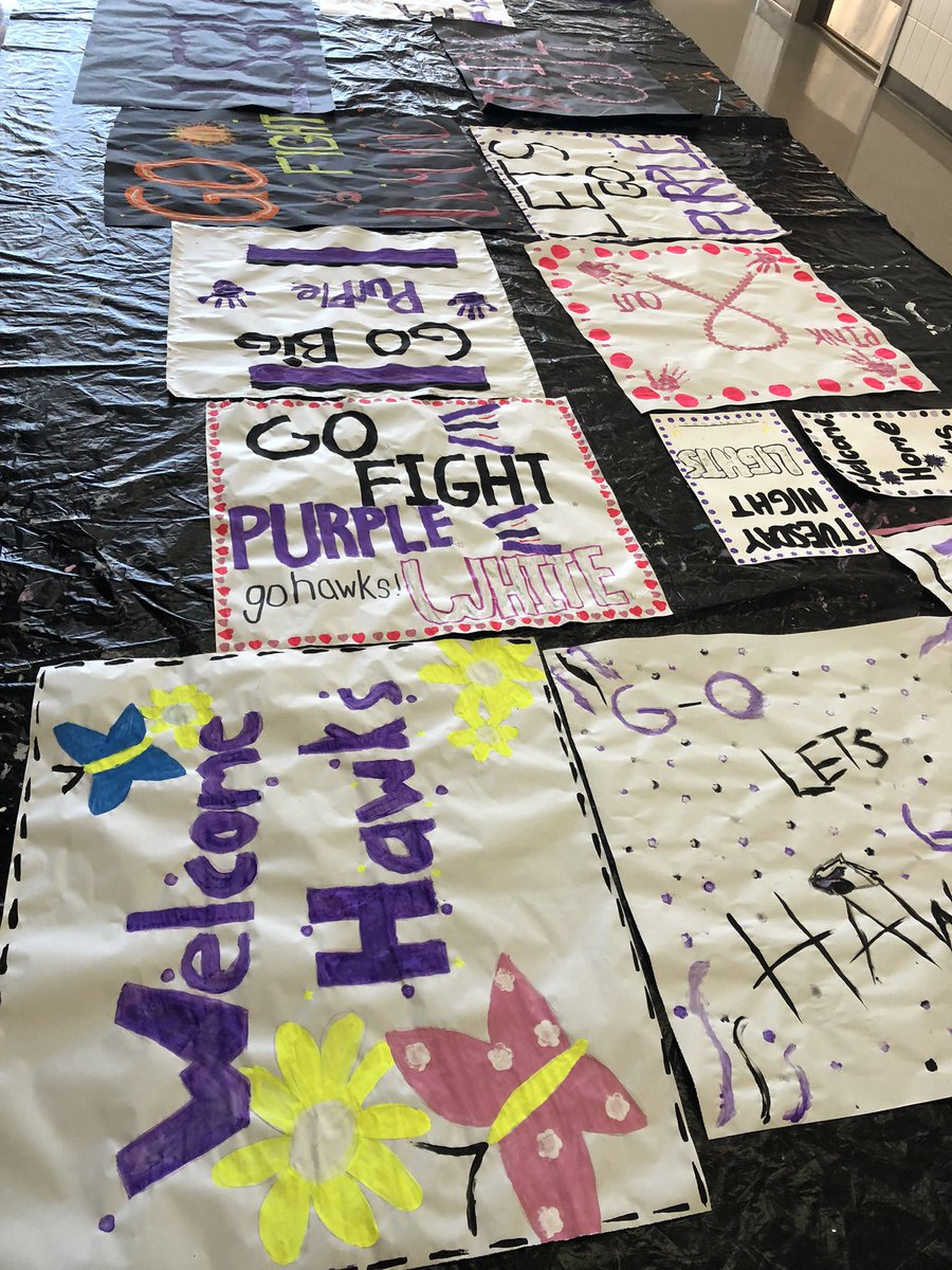 cheryl_newton_'s tweet photo. TMS cheer is ready to pump up that school spirit this year! Love the creativity and the bonding that takes place on Paint Night. @TimberviewMS @KISDAthletics #OneTimberview @TMSHawksCheer #SoarToTheTop https://t.co/NGTRNJl1Qb