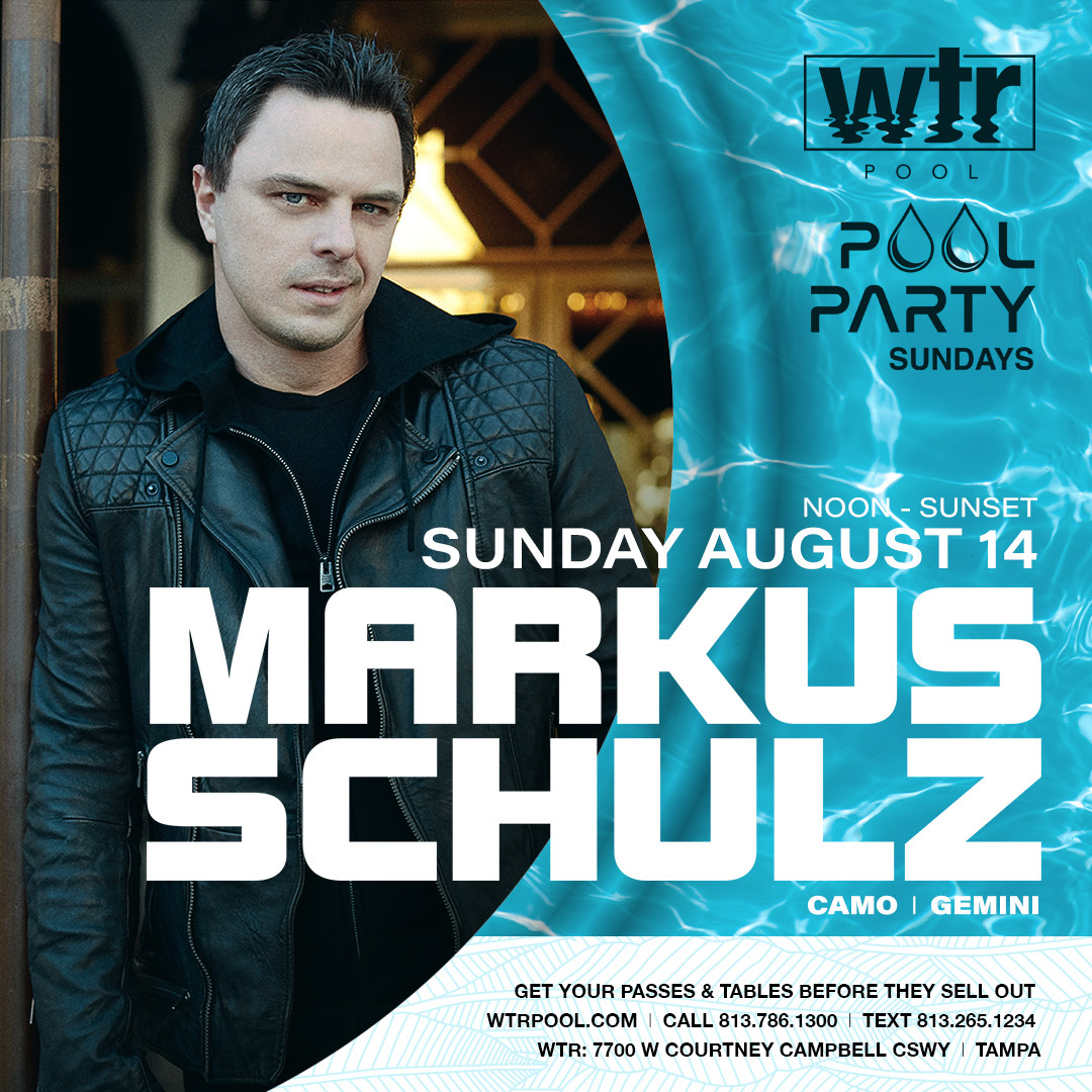 #Tampa! 🇺🇸 Catch @MarkusSchulz this Sunday at #WTRTampa. 🏖️🌅