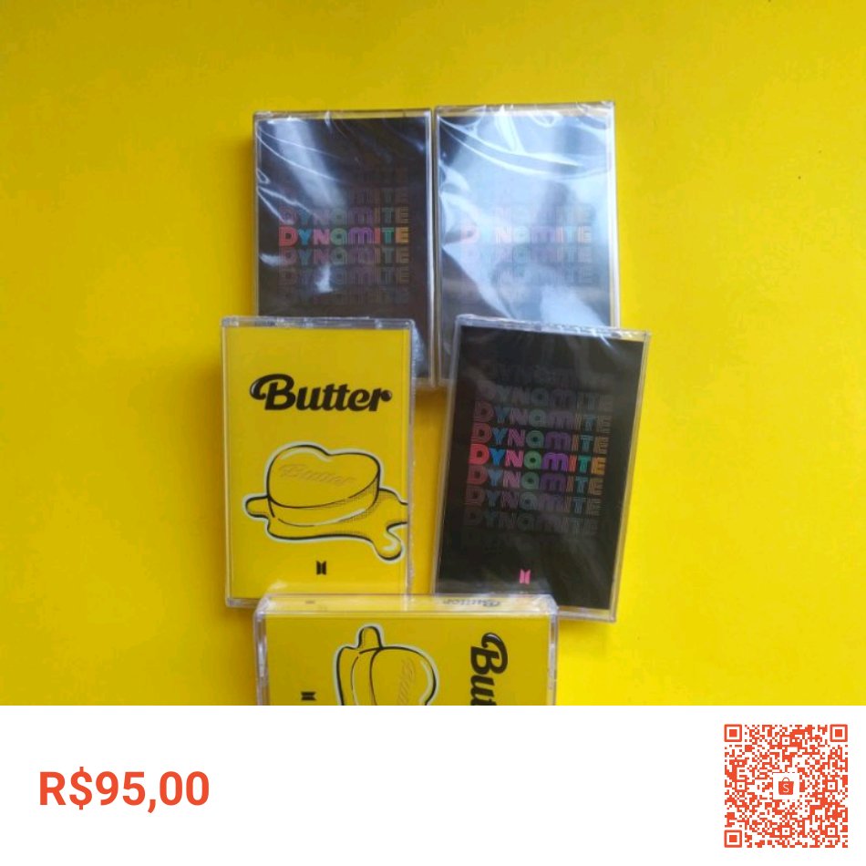 DopeKstore's tweet photo. Estou vendendo BTS Fita Butter ou Dynamite OFICIAL por R$95,00. Encontre na Shopee agora! https://t.co/gfek6wFOTh #ShopeeBR https://t.co/J8NexdT6mc