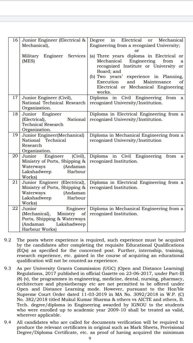 kdeepak069's tweet photo. @DrGauravGarg4 Now SSC JE has change eligibility criteria. https://t.co/pBvYTF8KTi ( Degree ) Students are not allowed for most of the vacancies. https://t.co/pBvYTF8KTi wale log kaha jaye kya kare. https://t.co/W1Eu1gA9Jr