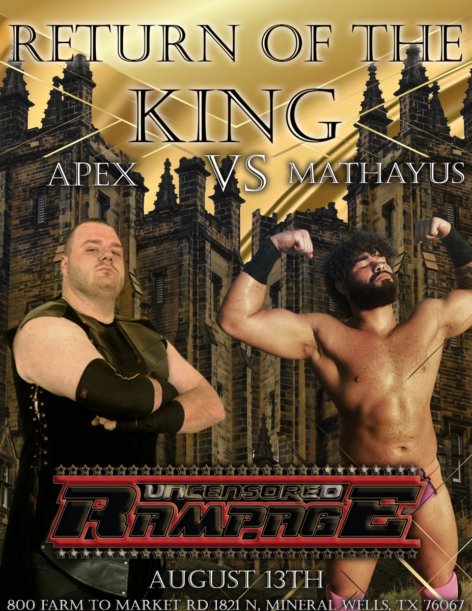 DamonSmith34's tweet photo. Rampage Uncensored
Tomorrow night we change the opinion of Pro Wrestling in Mineral Wells Texas. YOU the fans in Ram Country asked for it. 
Careful what you wish for..... https://t.co/5Yy3tQMv2m